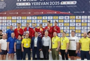 Збірна України з боротьби самбо здобула друге місце на Кубку світу в Єревані